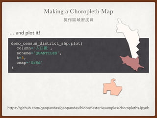 From Pandas to GeoPandas - 地理資料處理與分析 | PDF