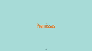 Premissas
14
 