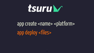 app create <name> <platform>
18
app deploy <files>
 