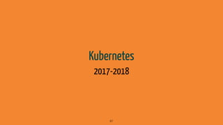 Kubernetes
2017-2018
67
 