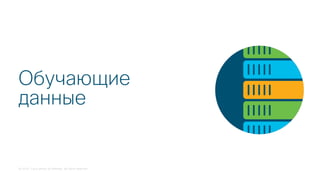 © 2018 Cisco and/or its affiliates. All rights reserved.
Обучающие
данные
 