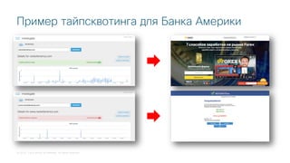 © 2018 Cisco and/or its affiliates. All rights reserved.
Пример тайпсквотинга для Банка Америки
 