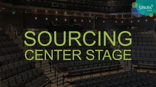 SOURCING
CENTER STAGE
 