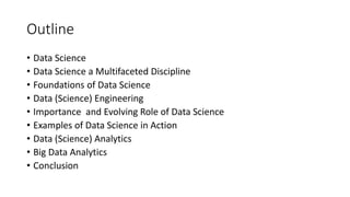 DATA SCIENCE IS CATALYZING BUSINESS AND INNOVATION | PPT