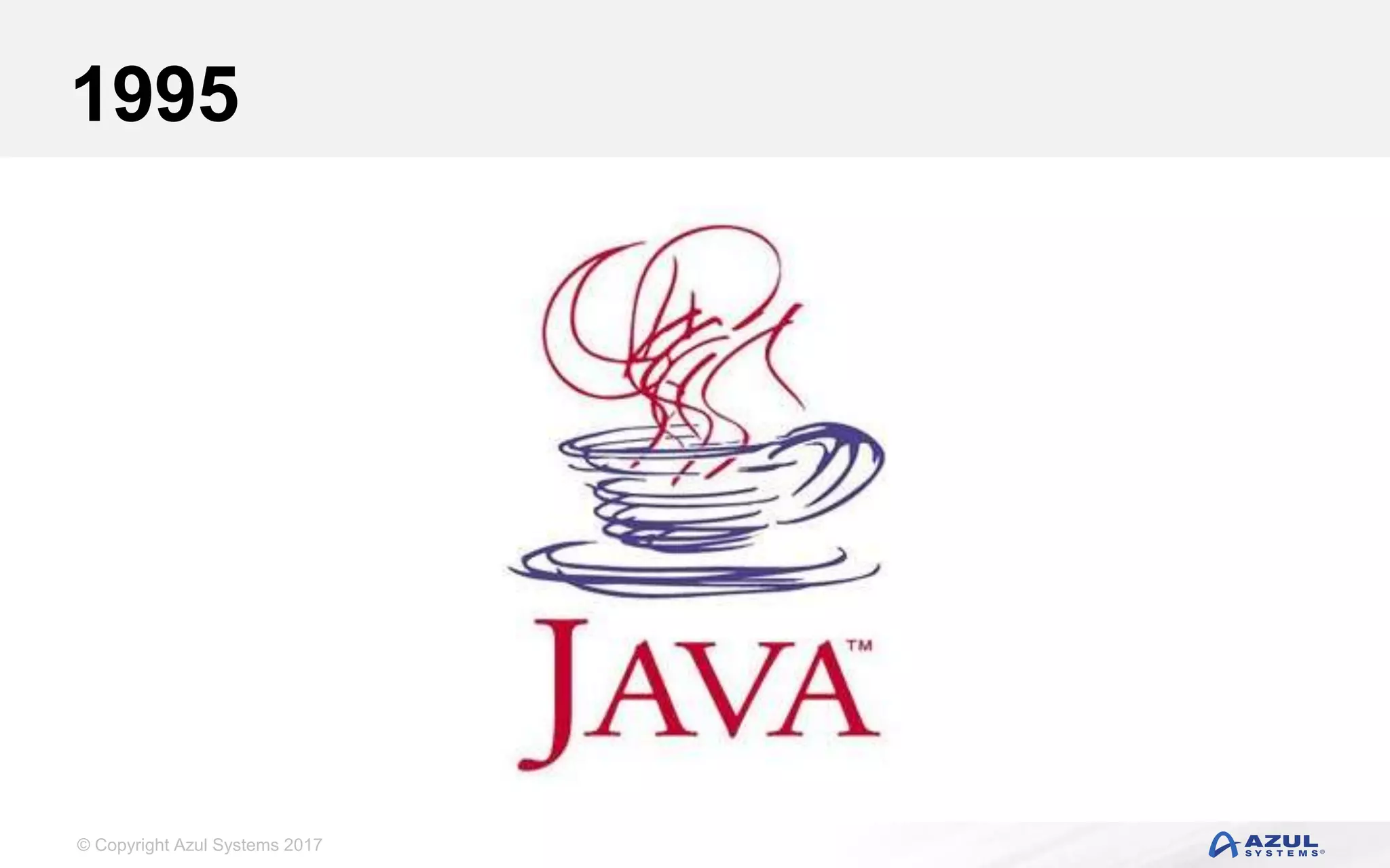 © Copyright Azul Systems 2017
1995
 