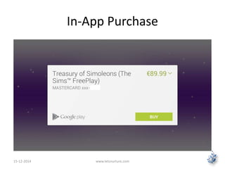 In-App Purchase 
15-12-2014 www.letsnurture.com 
 