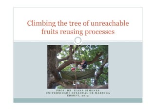 Climbing the tree of unreachable 
fruits reusing processes 
P R O F . D R . I T A N A G I M E N E S 
UNIVERSIDADE ESTADUAL DE MARINGÁ 
CBSOF T , 2 0 1 4 
 