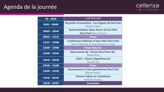 Agenda de la journée
 