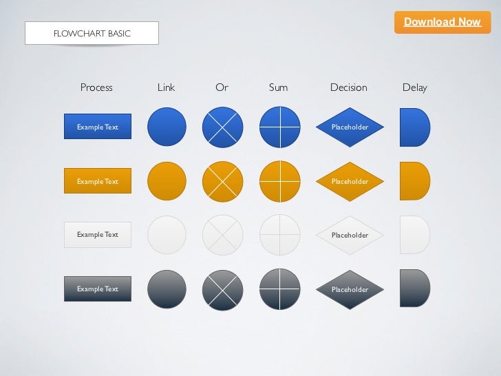 keynote template flowchart basic