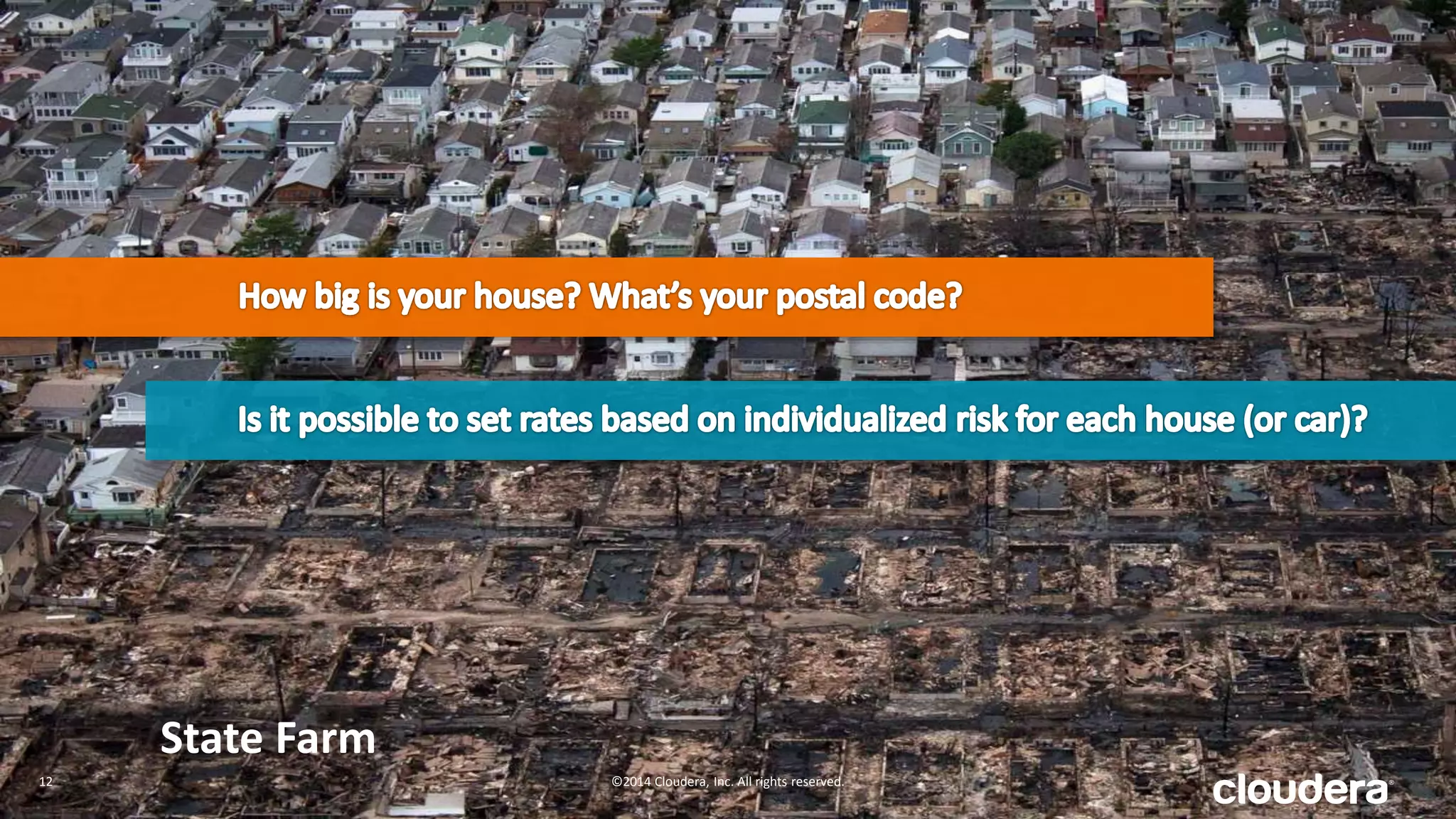 How	
  Important	
  are	
  These	
  CapabiliAes	
  in	
  Your	
  
SelecAon	
  of	
  a	
  Big	
  Data	
  Vendor?	
  
7	
   7.5	
   8	
   8.5	
   9	
   9.5	
  
Open	
  Source	
  Socware	
  
Technically	
  Superior	
  Product	
  
Cost	
  
IntegraAon	
  with	
  Other	
  Systems	
  
Secure	
  Technology	
  
Reliable	
  /	
  Trusted	
  Vendor	
  
Flexibility	
  
Performance	
  
Scalability	
  
Source:	
  King	
  Research,	
  3922	
  Respondents	
  
©2014	
  Cloudera,	
  Inc.	
  All	
  rights	
  reserved.	
  	
  	
  12	
  
 