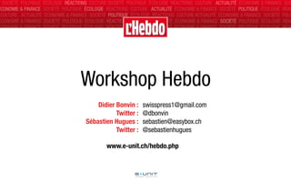 Social media and the press, case study: Hebdo