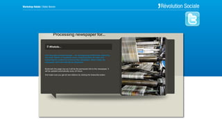 Social media and the press, case study: Hebdo