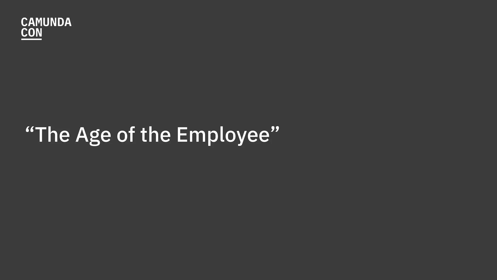 “The Age of the Employee”
 