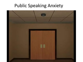 Public Speaking Anxiety
 