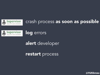 @FGRibreau
crash process as soon as possible
log errors
restart process
alert developer
 