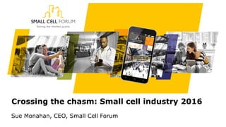 Crossing the chasm: Small cell industry 2016
Sue Monahan, CEO, Small Cell Forum
 