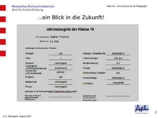 …ein Blick in die Zukunft! 