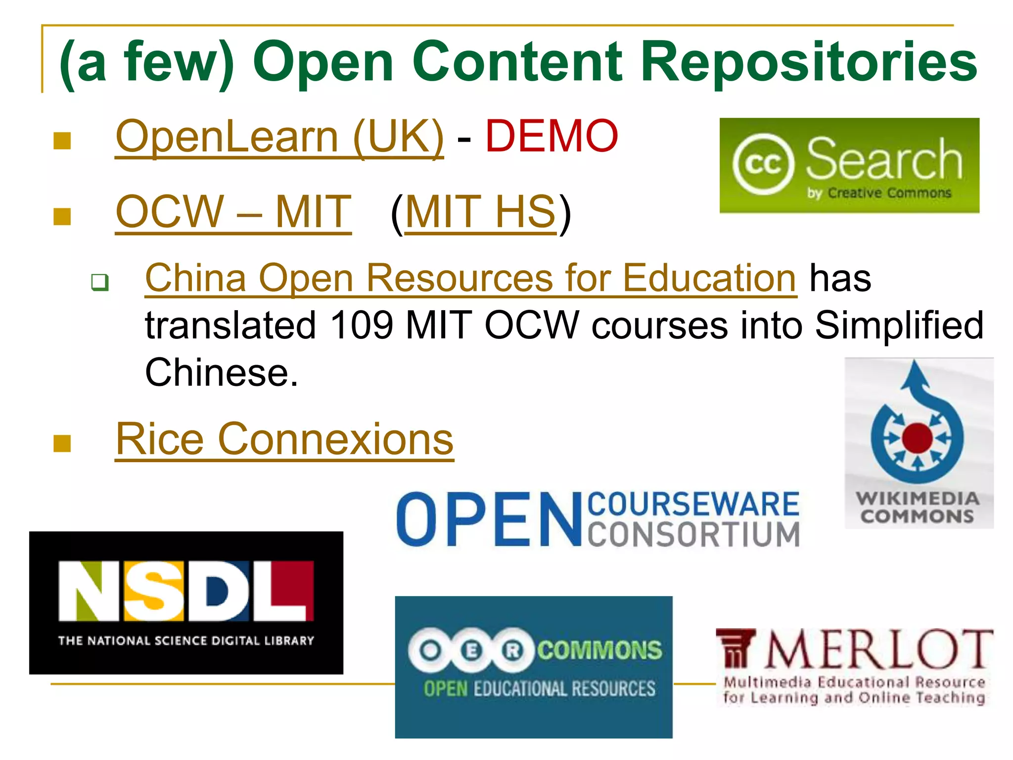 (3) Open Educational Resources
