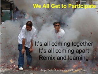 We All Get to Participatehttp://wiki.elearning.ubc.ca/ComingApart 