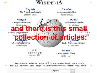 Because when we cooperate and share, we all win – exponentially.Reedʼs Law: Networks grow [in value] exponentially by the number of nodes.It’s a social justice issue: everyone has the right to access global knowledge.Why is “Open” Important?Institute for the Future whitepaper: Technologies of Cooperation
