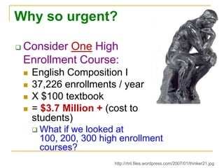 (a few) Open Content RepositoriesOpenLearn (UK) - DEMOOCW – MIT   (MIT HS)China Open Resources for Education has translated 109 MIT OCW courses into Simplified Chinese.Rice Connexions