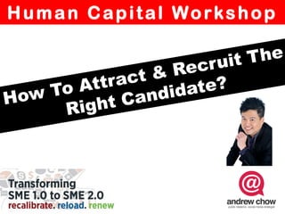 Human Capital Workshop
 