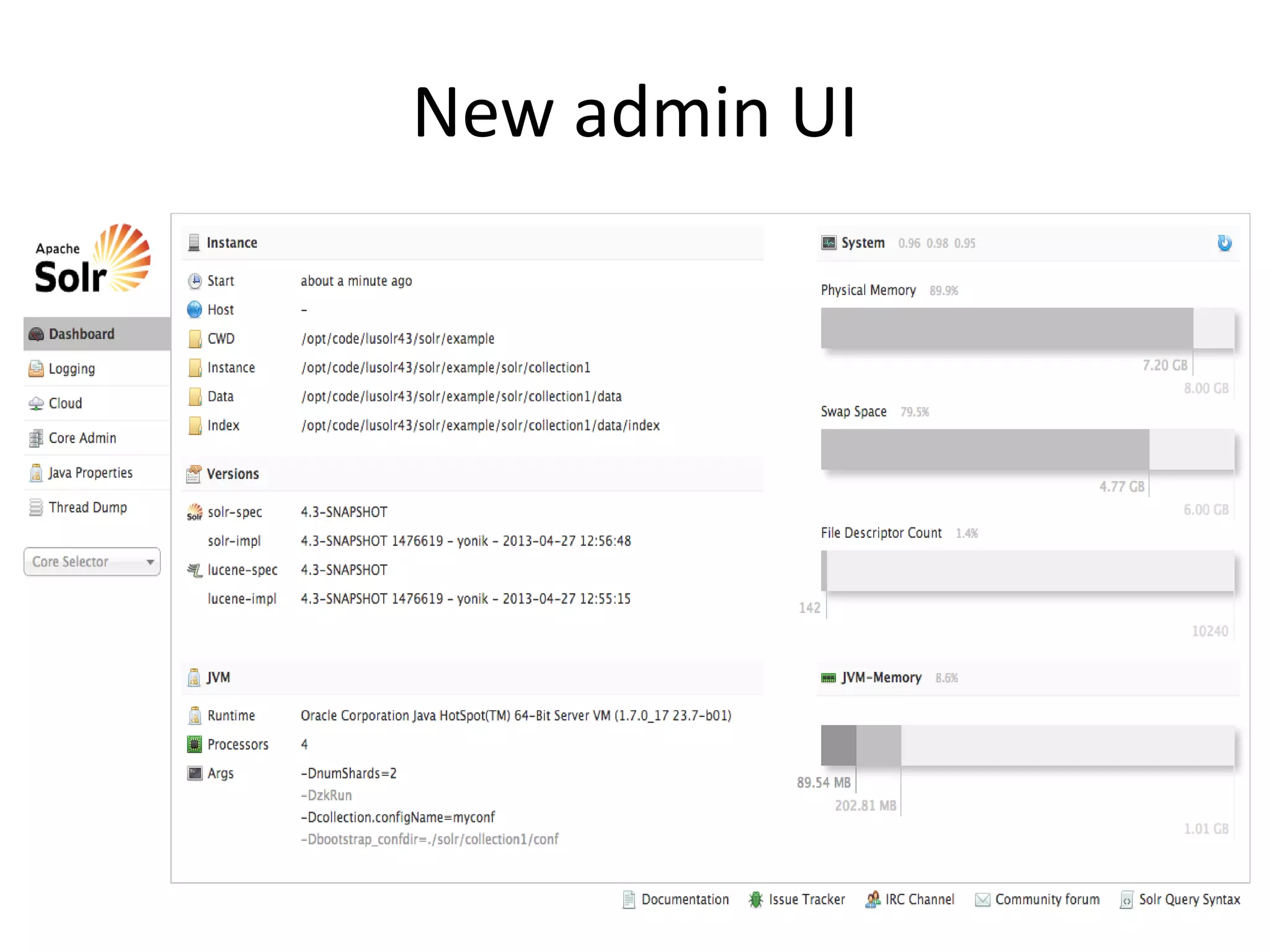 New admin UI
 