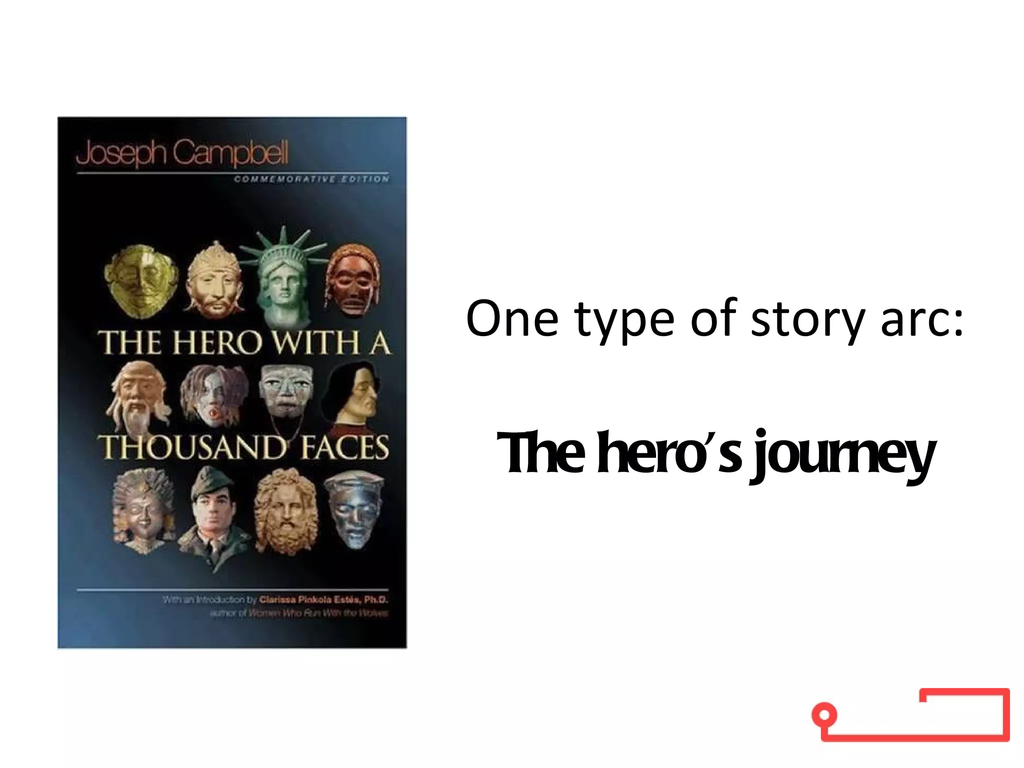 One type of story arc: The hero’s journey 