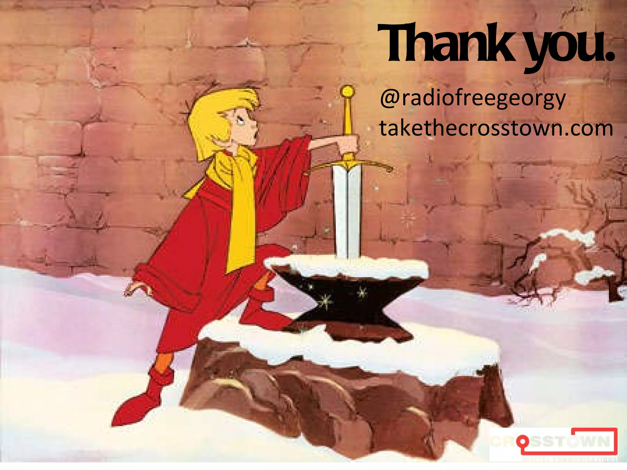 Thank you. @radiofreegeorgy takethecrosstown.com 