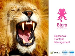 Succesvol
Content
Management
 