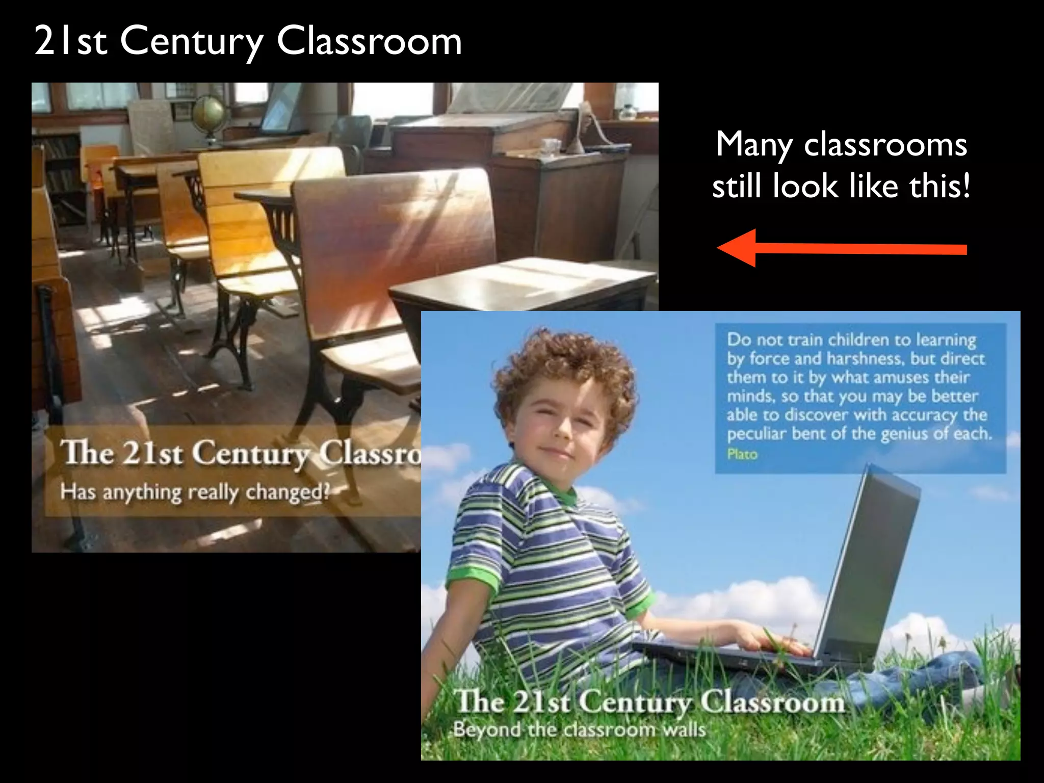 21st Century Classroom

                         Many classrooms
                         still look like this!
 