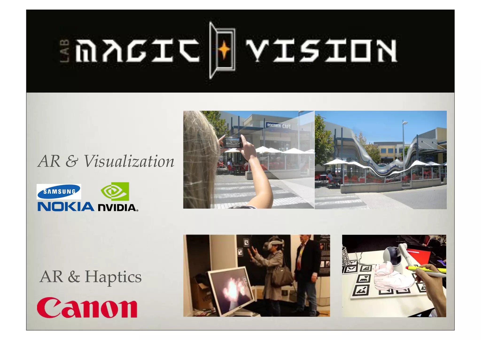 AR & Visualization




AR & Haptics
 