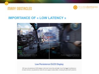 MANYOBSTACLES
IMPORTANCE OF « LOW LATENCY »
 
