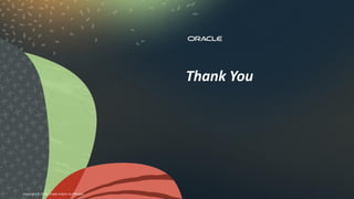 Thank You
Copyright © 2024, Oracle and/or its affiliates
 