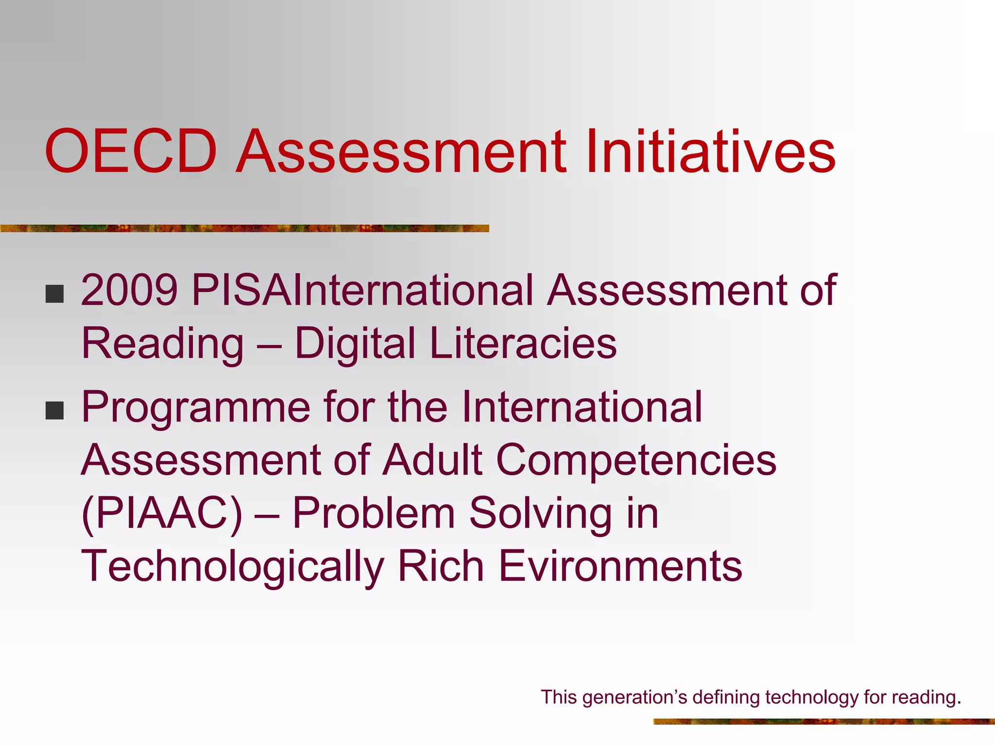 Implications For Education?Problem based learning essentialEffective online information and communication skills required.Internet literacies have become central.In short: fundamental change.