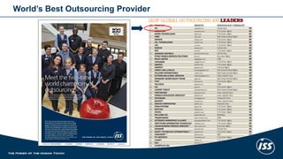 World’s Best Outsourcing Provider 
ISS Ranking since 2008 
2008: 31 
2009: 7 
2010: 6 
2011: 2 
2012: 5 
2013: 1 
2014: 1 
4 
 