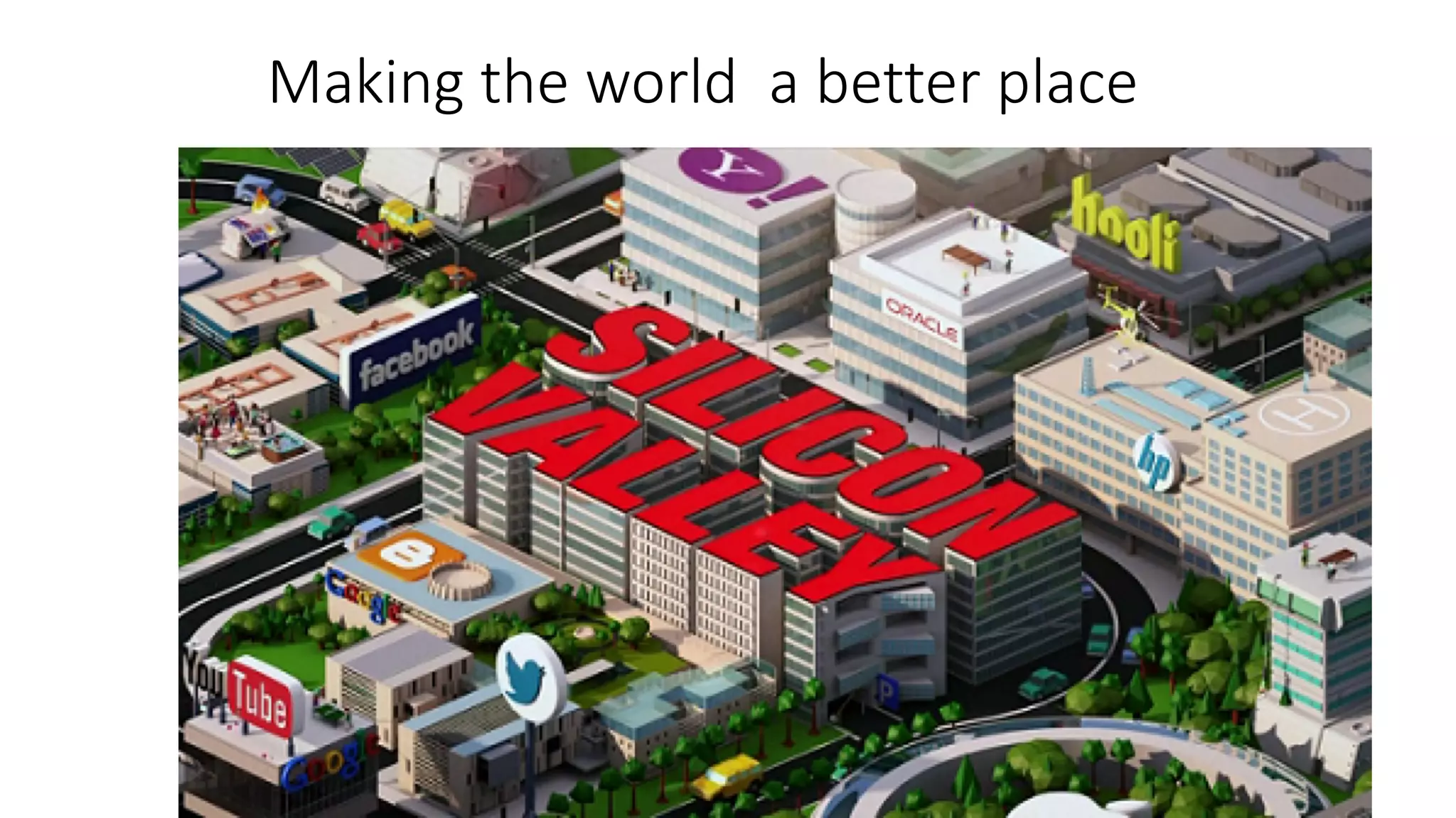 Making the world a better place
 