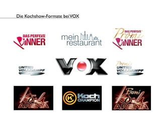 Die Kochshow-Formate bei VOX
 