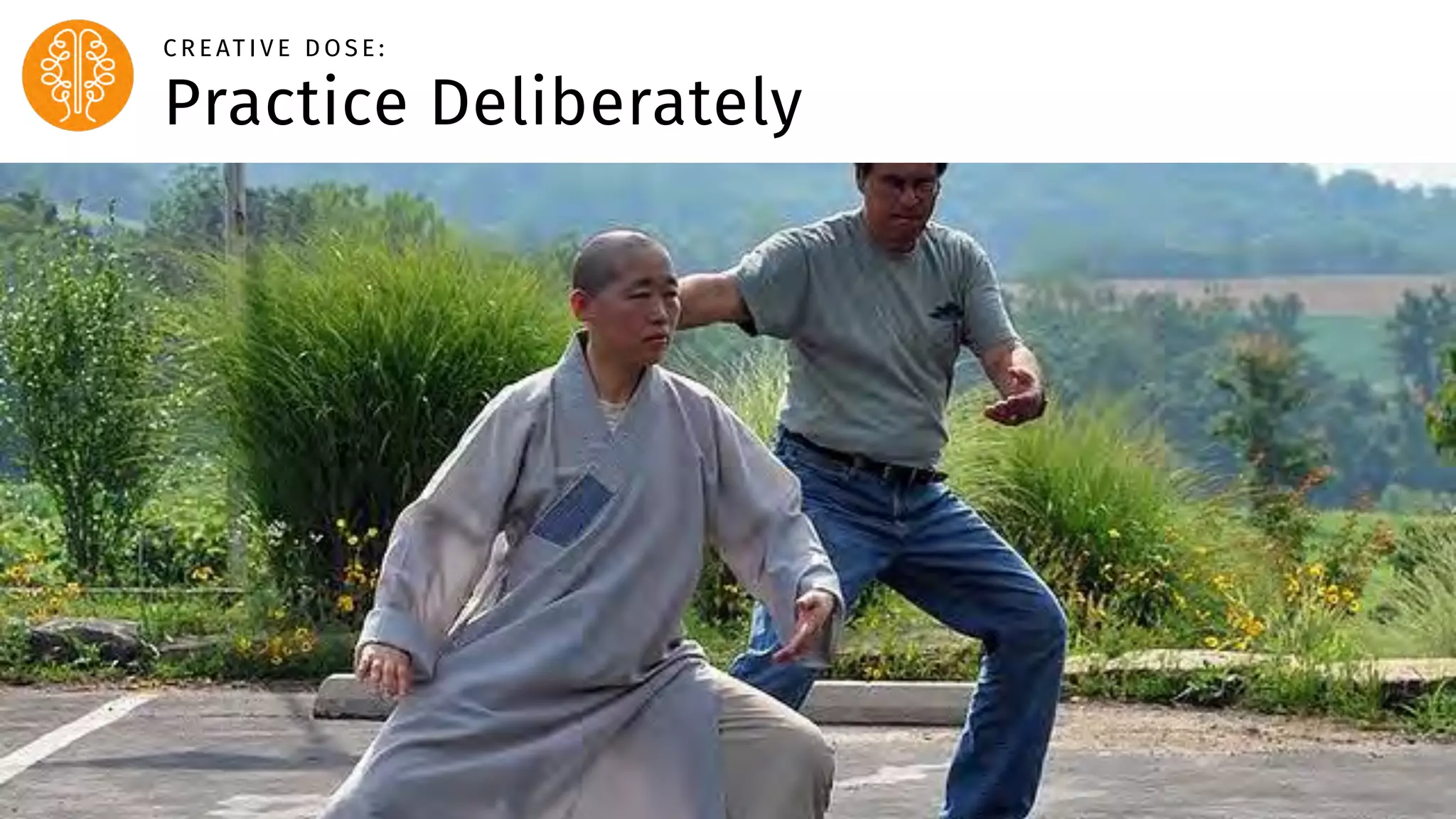 Body Level One
Body Level Two
Body Level Three
Body Level Four
Practice Deliberately
C R E AT I V E D O S E :
 