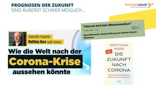 PROGNOSEN DER ZUKUNFT
SIND ÄUßERST SCHWER MÖGLICH…
 