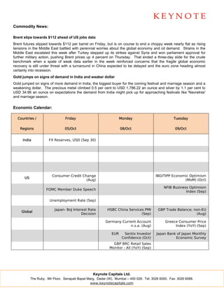 Keynote commodity daily report for 051012