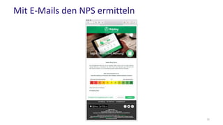 32
Mit E-Mails den NPS ermitteln
 