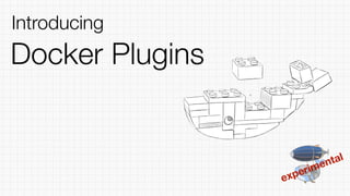 Docker Plugins
Introducing
experimental
 