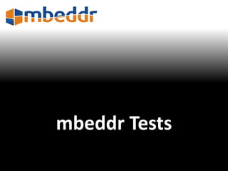mbeddr Tests 
 