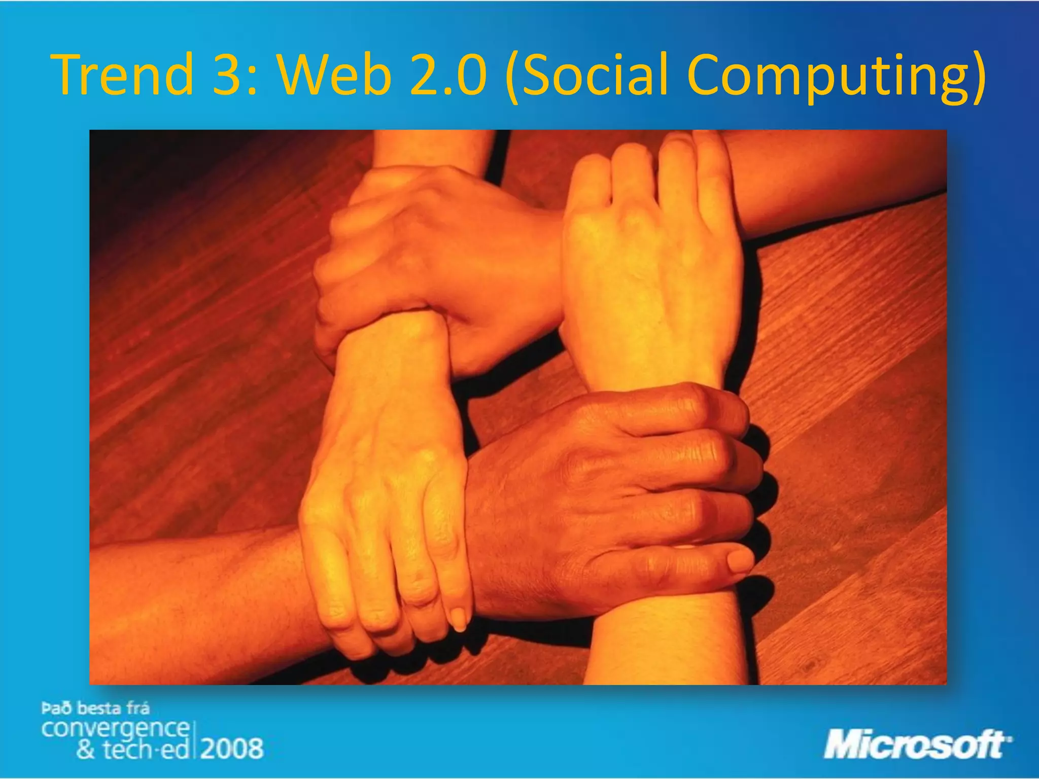 Trend 3: Web 2.0 (Social Computing)
 