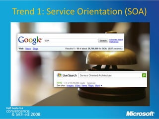 Trend 1: Service Orientation (SOA)
 