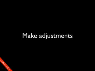 Make adjustments
                                  90
                                 01
                               00
                              22
                            on
                          tiM
                        DaE
                     vSN
                   FeO
                   D
 