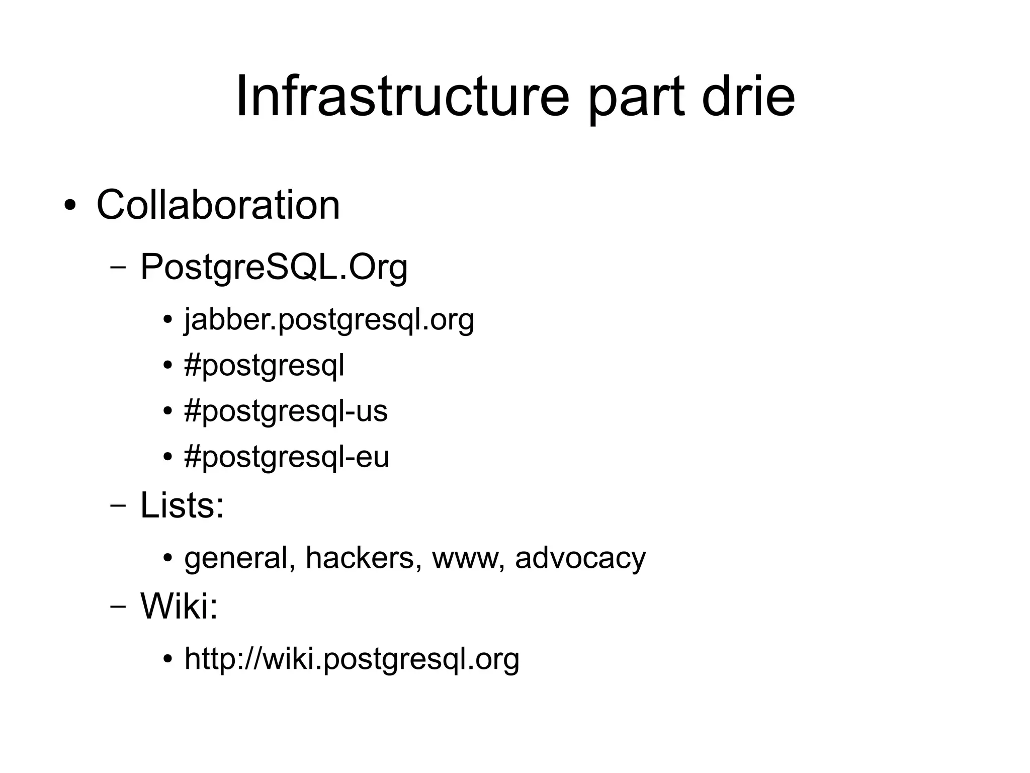 PostgreSQL Conference: East 08