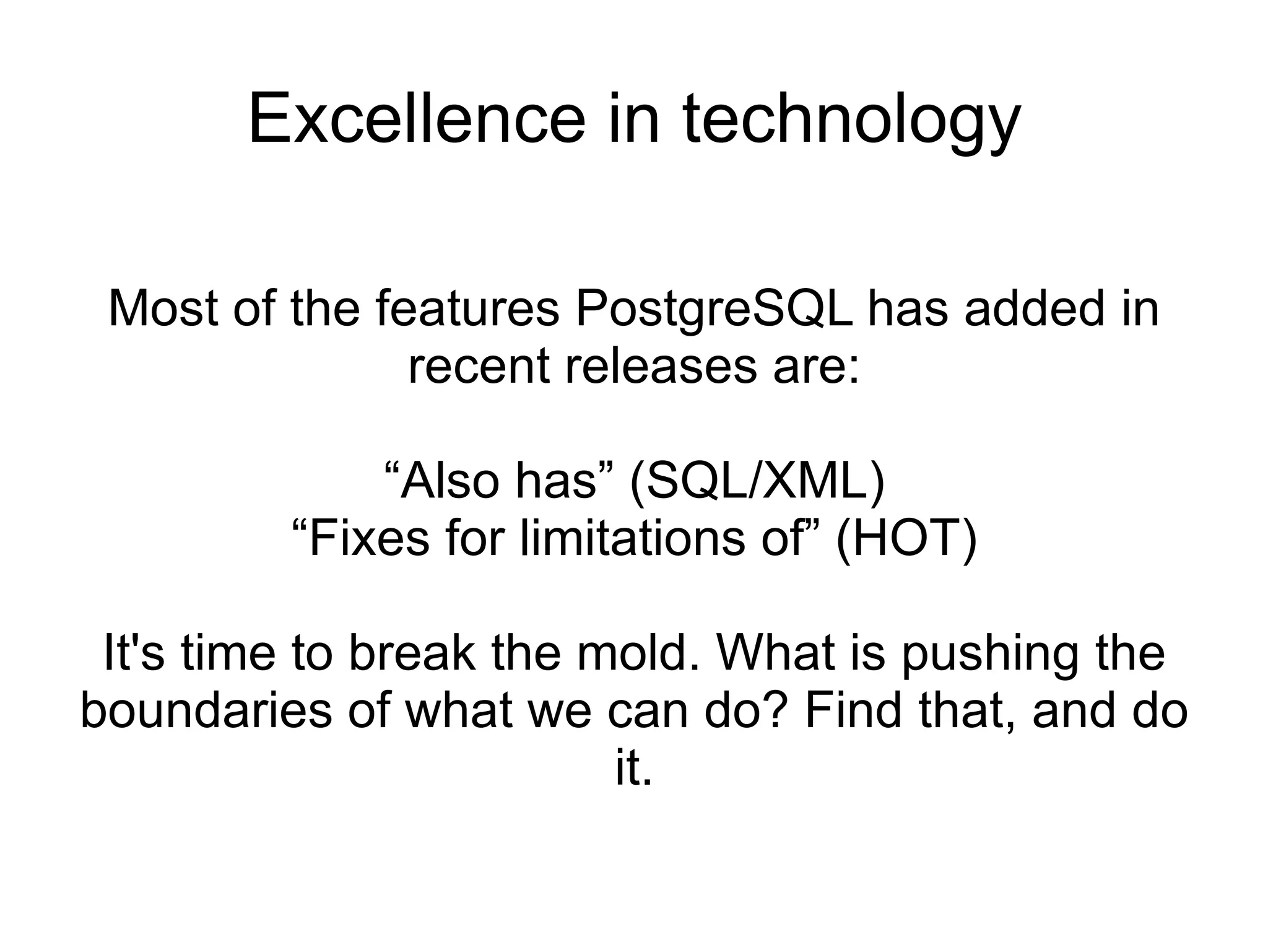 PostgreSQL Conference: East 08