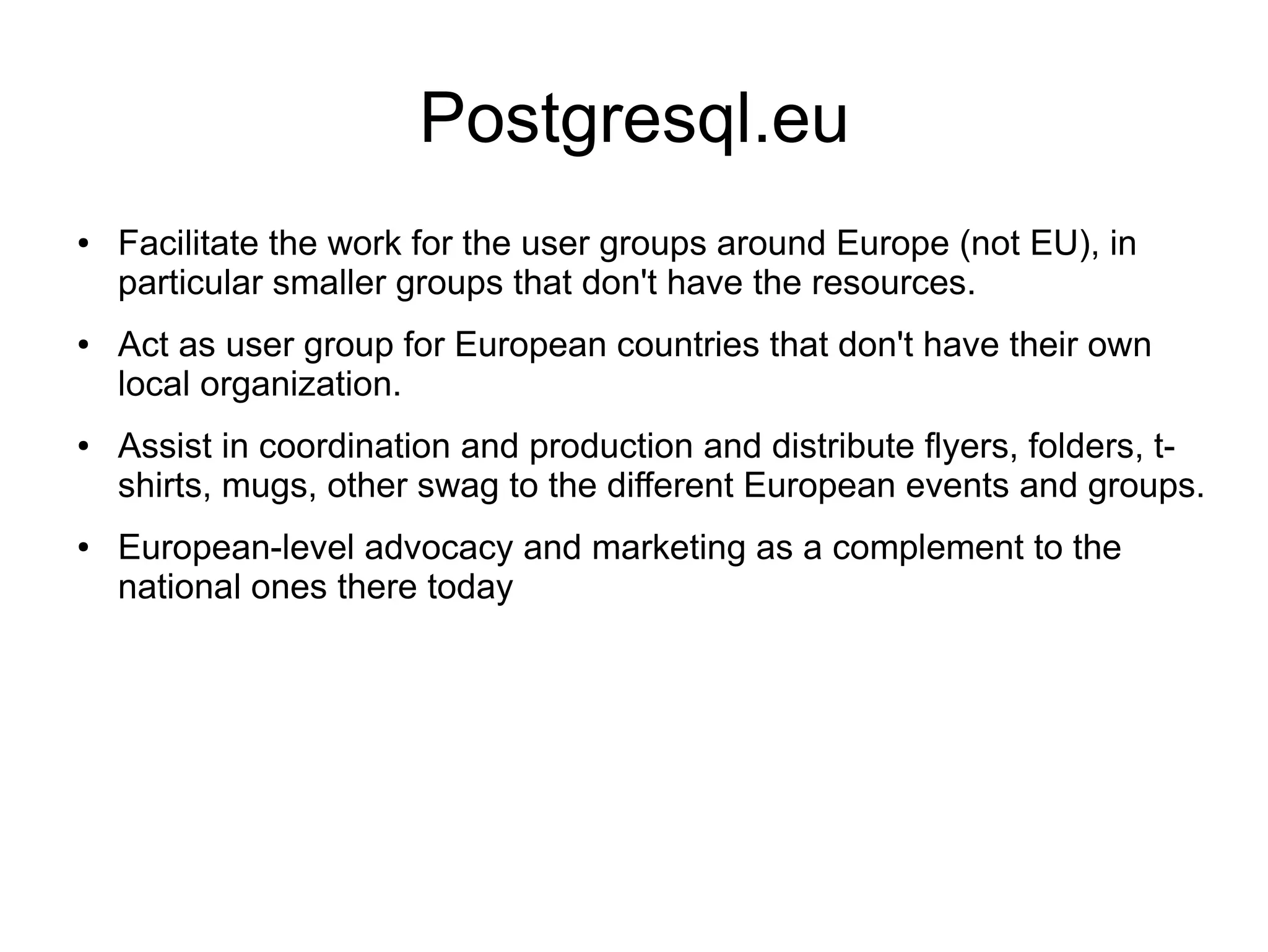 PostgreSQL Conference: East 08